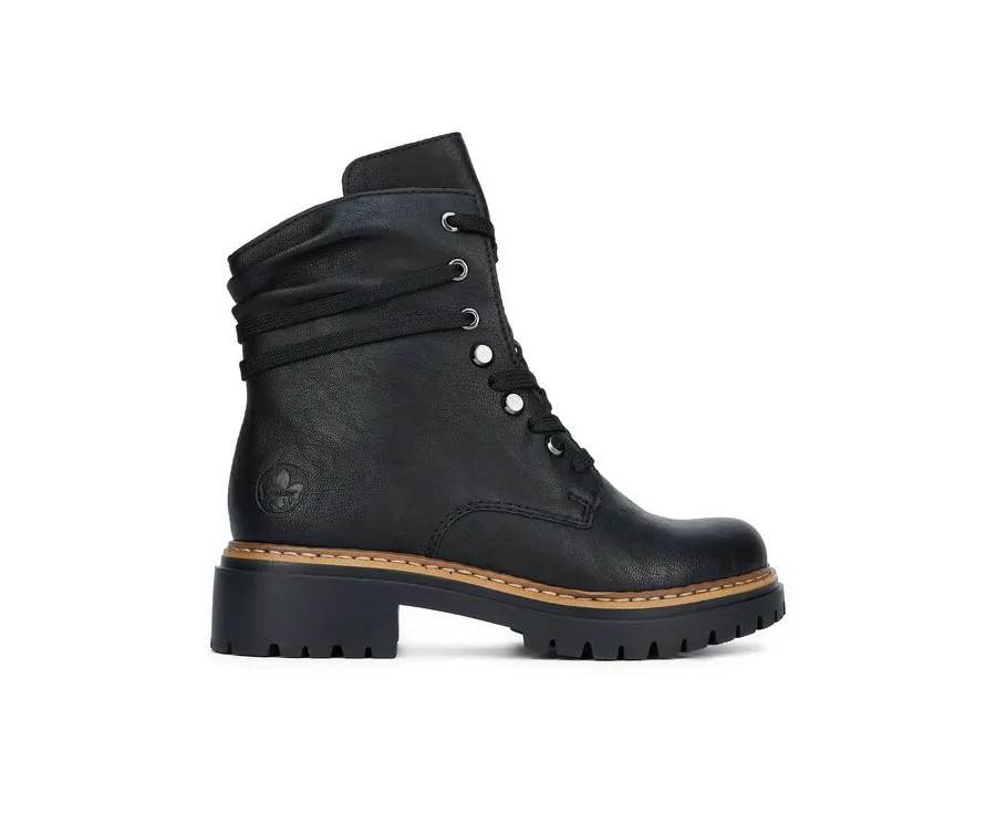obrazek 1 Rieker Botki 72621-00 Czarny