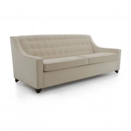 Zdjęcie Beżowa elegancka sofa w stylu klasycznym z funkcją spania - Sevensedie