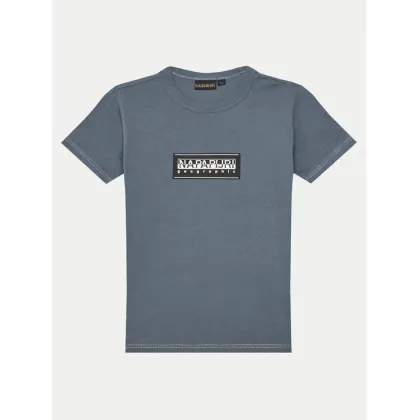 Zdjęcie Napapijri T-Shirt Chamois NP0A4ILE M Niebieski Regular Fit