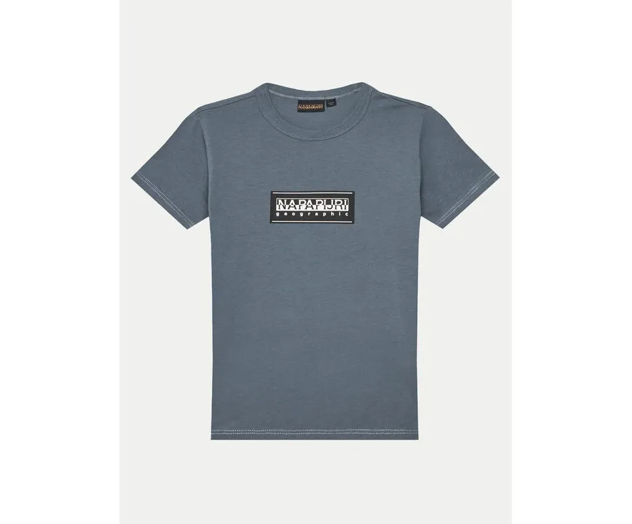 obrazek 1 Napapijri T-Shirt Chamois NP0A4ILE M Niebieski Regular Fit