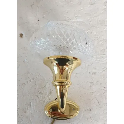 Zdjęcie Lampa ścienna z jednym światłem z kryształowym kloszem - Il Paralume Marina