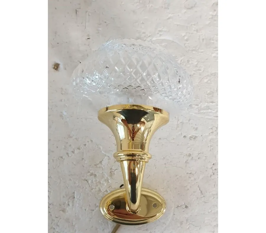 obrazek 1 Lampa ścienna z jednym światłem z kryształowym kloszem - Il Paralume Marina