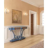 Zdjęcie Oryginalna włoska konsola z trzema spiralnymi nogami