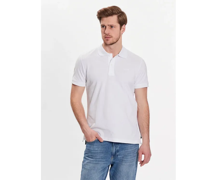 obrazek 1 Geox Polo Piquet M3510B-T2649 F1492 Biały Regular Fit
