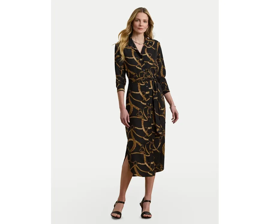 obrazek 1 LAUREN RALPH LAUREN Sukienka koszulowa 200978812001 Czarny Straight Fit