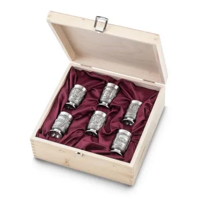 Zdjęcie Oryginalny zestaw 6 kieliszków do wódki Gambrinus