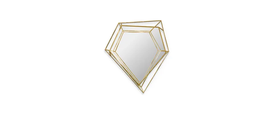 obrazek 1 Nowoczesne lustro do łazienki inspirowane kształtem diamentu
