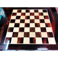 Picture Classic chess table with drawer The Golden Grain Victoria - The Chess Empire