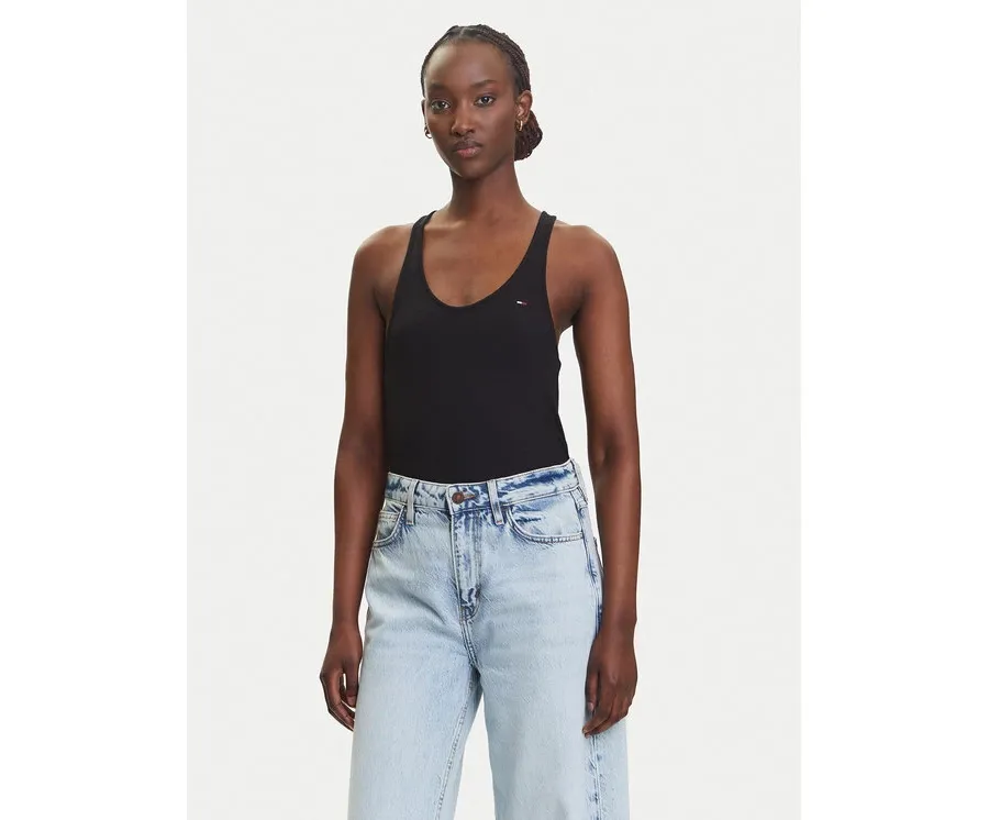 obrazek 1 Tommy Jeans Top DW0DW20917 Czarny Regular Fit