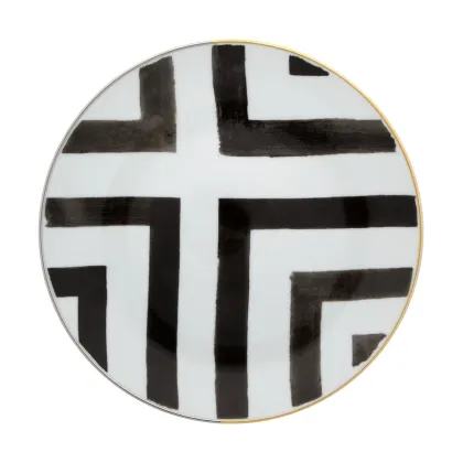 Zdjęcie Porcelanowy talerz deserowy z wyjątkowej kolekcji Sol y Sombra – Słońce i Cień - Vista Alegre