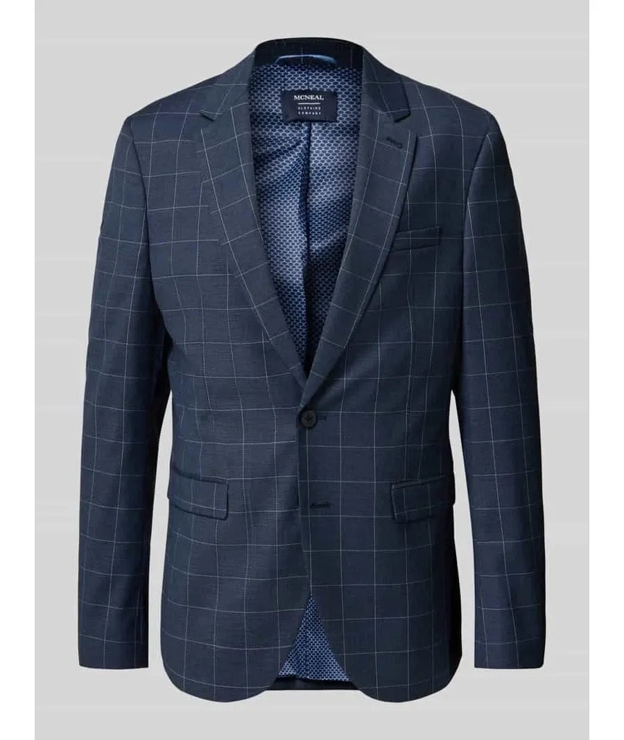 obrazek 1 Marynarka o kroju slim fit ze wzorem w kratę zapinana na 2 guziki