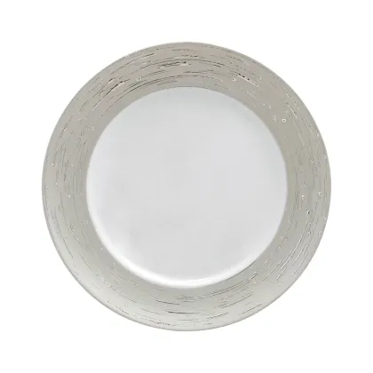 Zdjęcie Elegancki płaski talerz serwisowy 31 cm - Porcel