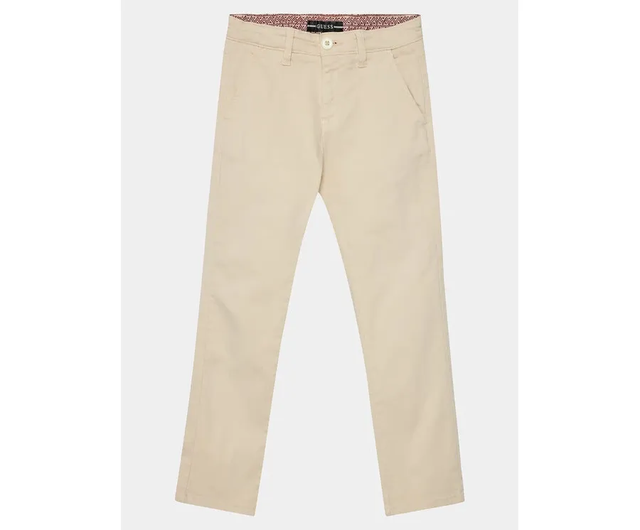 obrazek 1 Guess Spodnie materiałowe Chino L3BB00 WFPMA Beżowy Regular Fit