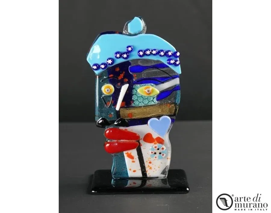 obrazek 1 Szykowna rzeźba Picasso Pop Art Abstrakcyjne szkło Murano