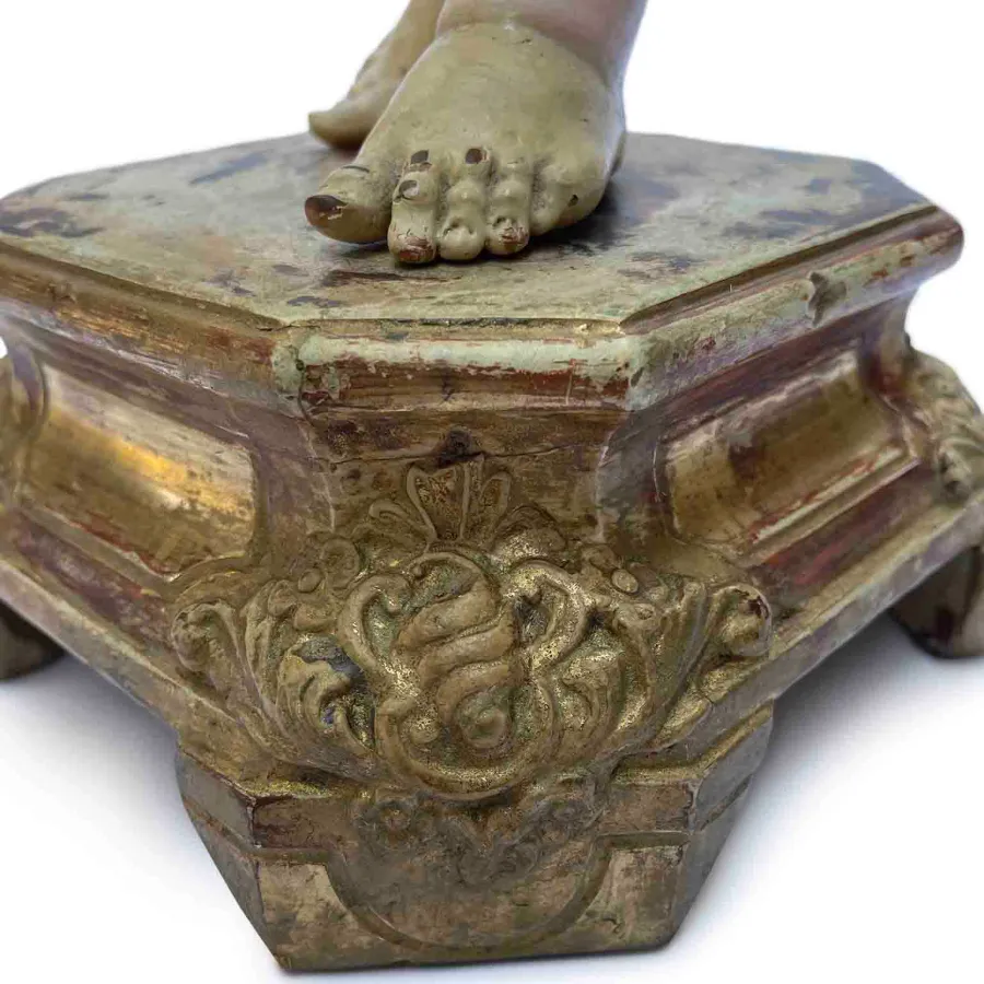 obrazek 6 Antyczna figura Dzieciątka Jezus z XVIII wieku