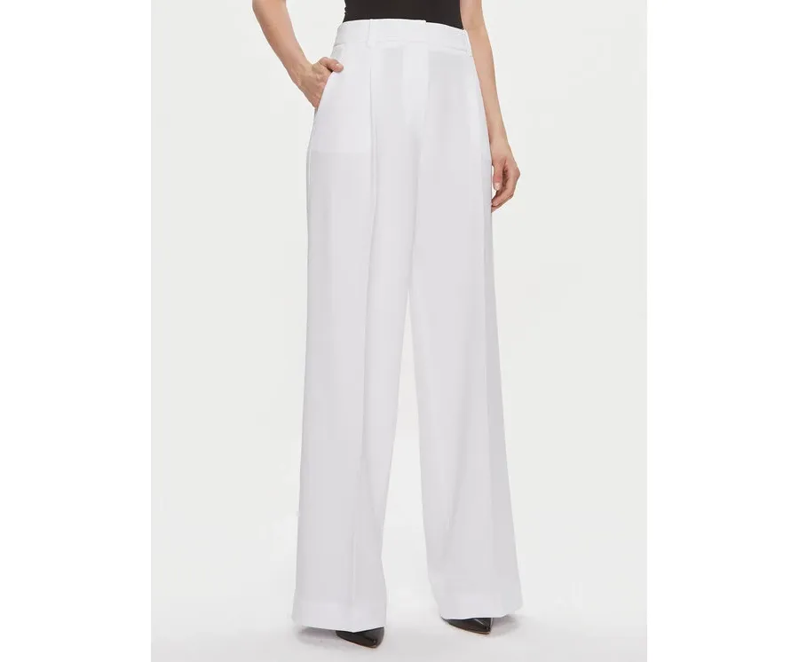 obrazek 1 MICHAEL Michael Kors Spodnie materiałowe MS330H2ENX Biały Regular Fit