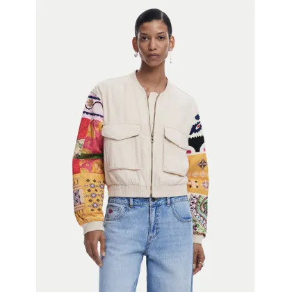 Zdjęcie Desigual Kurtka bomber Austin 25SWEW51 Beżowy Regular Fit