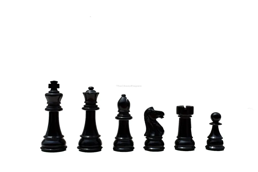 obrazek 3 Czarno-białe lakierowane pionki do gry w szachy - The Chess Empire