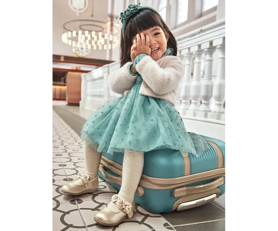 obrazek 1 Mayoral Sukienka elegancka 2907 Zielony Regular Fit