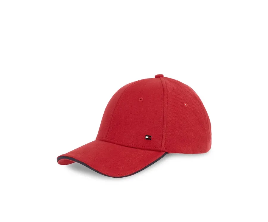 obrazek 1 Tommy Hilfiger Czapka z daszkiem Th Corp Flannel 6 Panel Cap AM0AM13164 Czerwony