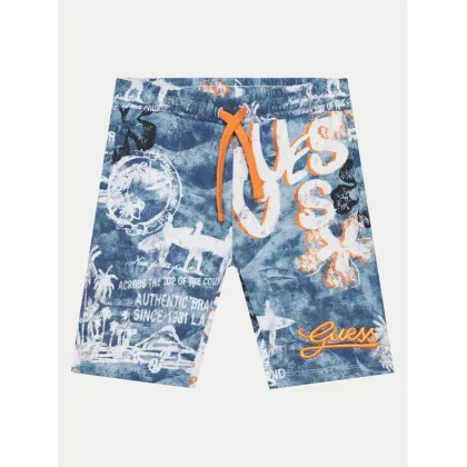 Zdjęcie Guess Szorty sportowe L5GD13 KA6R4 Niebieski Regular Fit