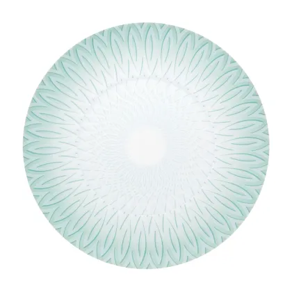 Zdjęcie Turkusowy porcelanowy talerz deserowy Venezia z bogatym reliefowym zdobieniem - Vista Alegre