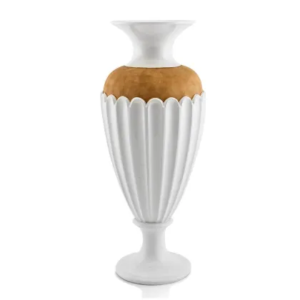 Picture Ceramic vase with brown detail – Ahura
