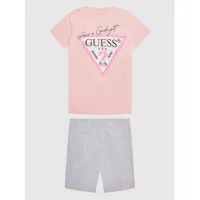 Zdjęcie Guess Komplet t-shirt i szorty sportowe H1BJ10 K8HM0 Różowy Regular Fit