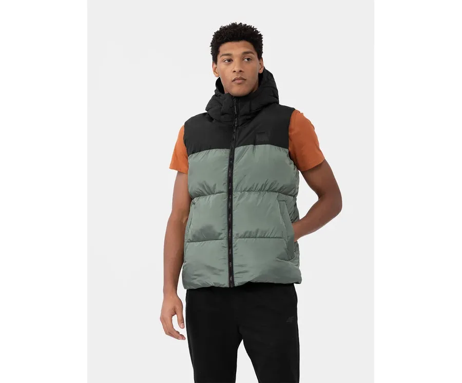 obrazek 1 4F Bezrękawnik 4FAW23TVESM064 Khaki Regular Fit