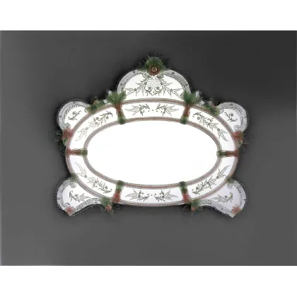 Zdjęcie Ekskluzywne lustro weneckie wykonane ze szkła Murano