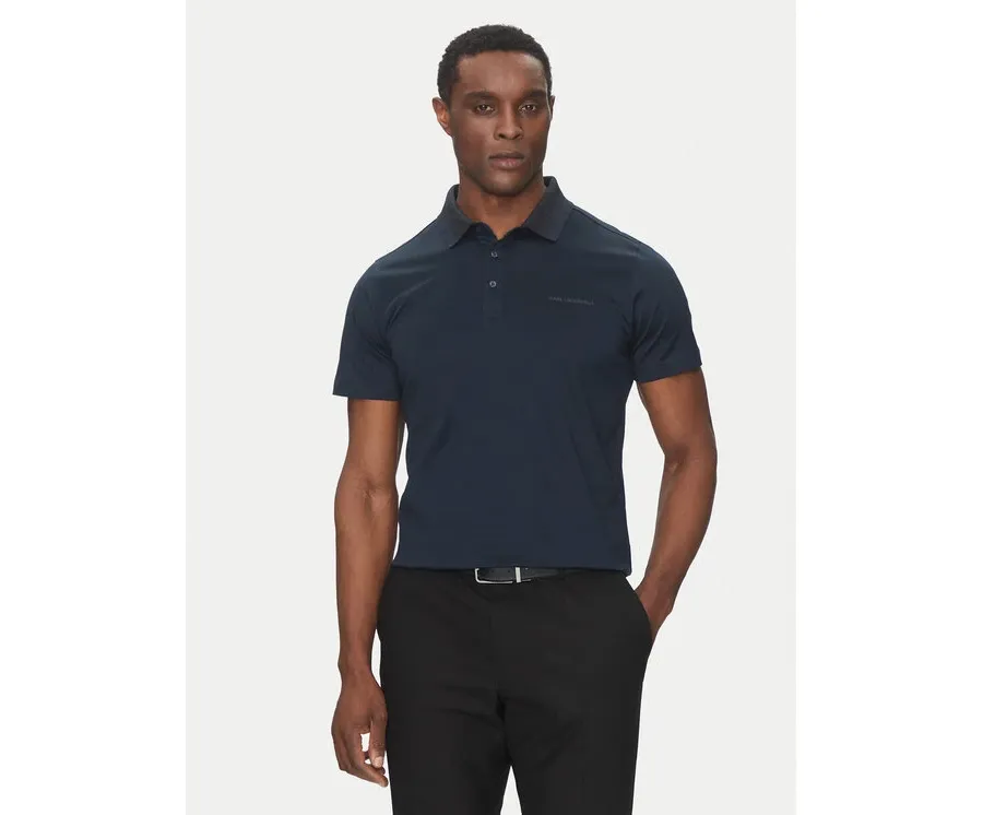 obrazek 1 KARL LAGERFELD Polo 745001 552200 Granatowy Slim Fit