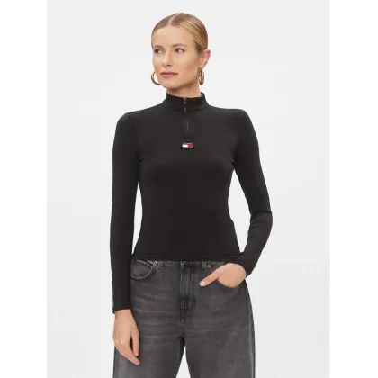 Zdjęcie Tommy Jeans Bluzka Xs Badge DW0DW16496 Czarny Slim Fit