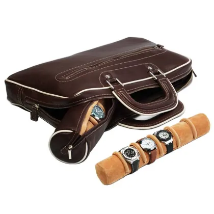 Zdjęcie Elegancka skórzana torba do zegarków - na jubileusz!