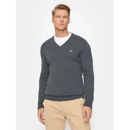 Zdjęcie Tommy Jeans Sweter Essential DM0DM19429 Szary Slim Fit