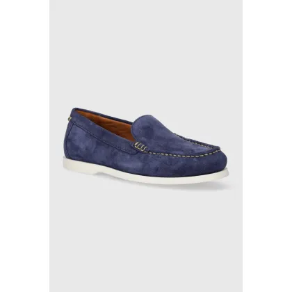 Zdjęcie Polo Ralph Lauren mokasyny zamszowe Merton Vnetn kolor granatowy męskie 803932196002