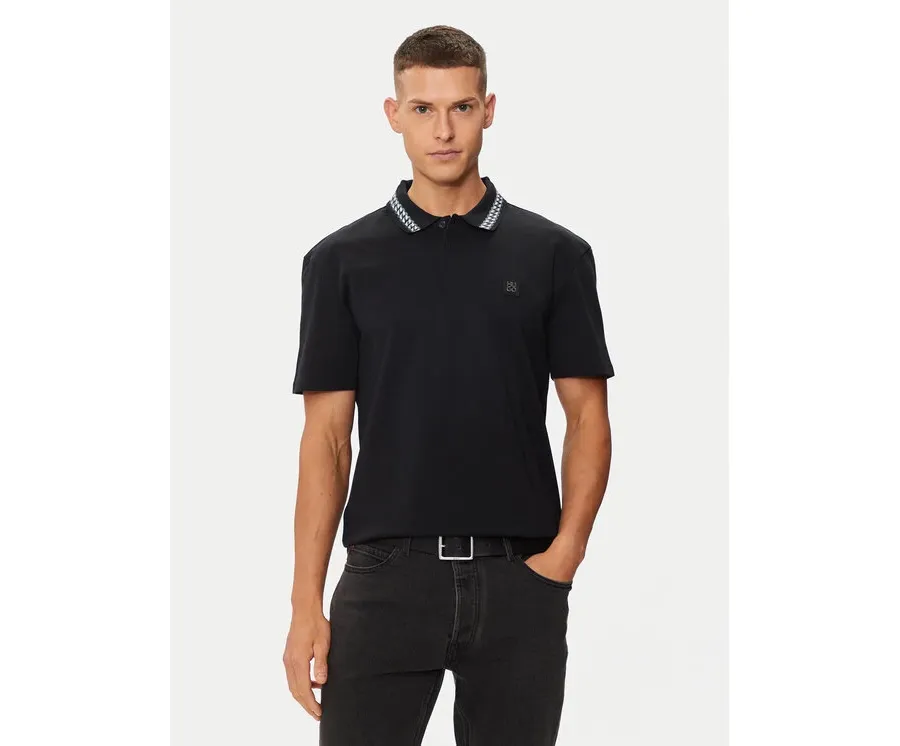obrazek 1 Hugo Polo Doucano 50510036 Czarny Regular Fit HUGO