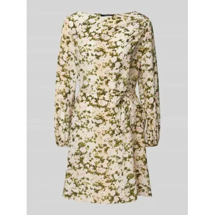 Zdjęcie Sukienka jedwabna z wiązanym paskiem model ‘HAMBURG’