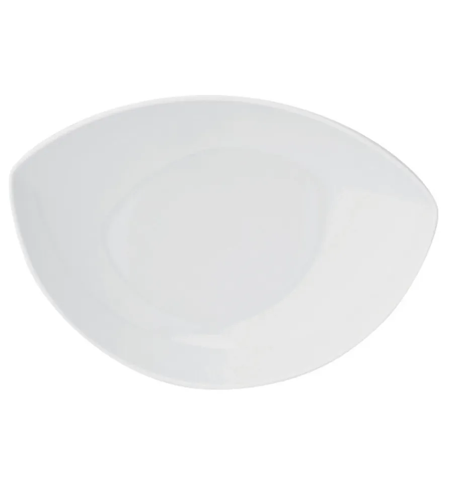 obrazek 1 Biały porcelanowy talerz do zupy Organic White z kolekcji inspirowanej formami natury - Vista Alegre