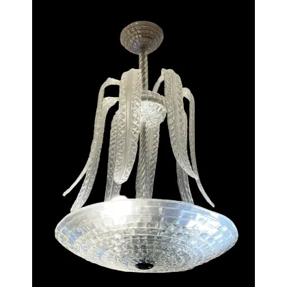 Picture Glass chandelier from the 1940s