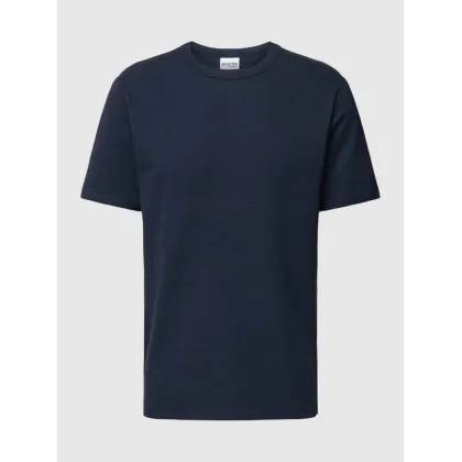 Zdjęcie T-shirt z prążkowanym, okrągłym dekoltem model ‘SANDER’