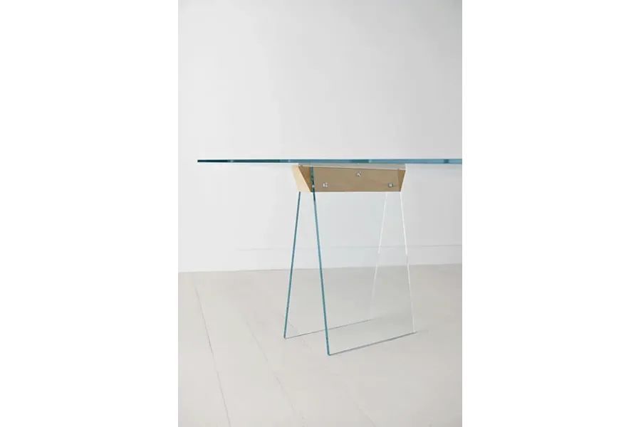 obrazek 8 Włoski stół wykonany ze szkła typu extraclear - Tonelli Design