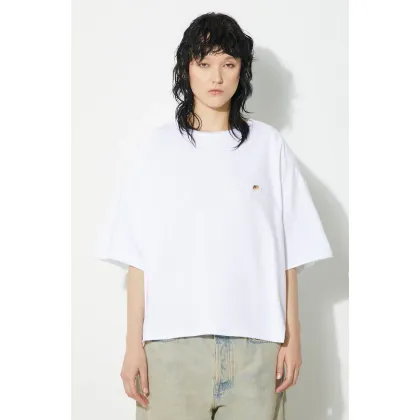 Zdjęcie Fiorucci t-shirt bawełniany Angel Patch Padded T-Shirt kolor biały gładki M01FPTSH105CJ01WH01