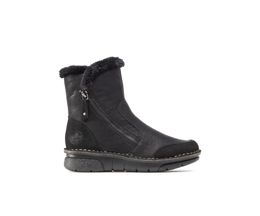 obrazek 1 Rieker Botki 73371-00 Czarny