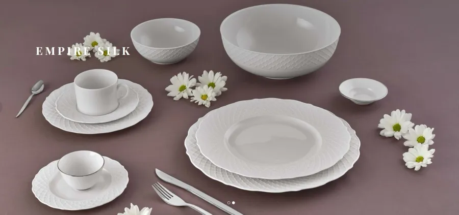 obrazek 2 Porcelanowa filiżanka ze spodkiem do kawy Empire Silk