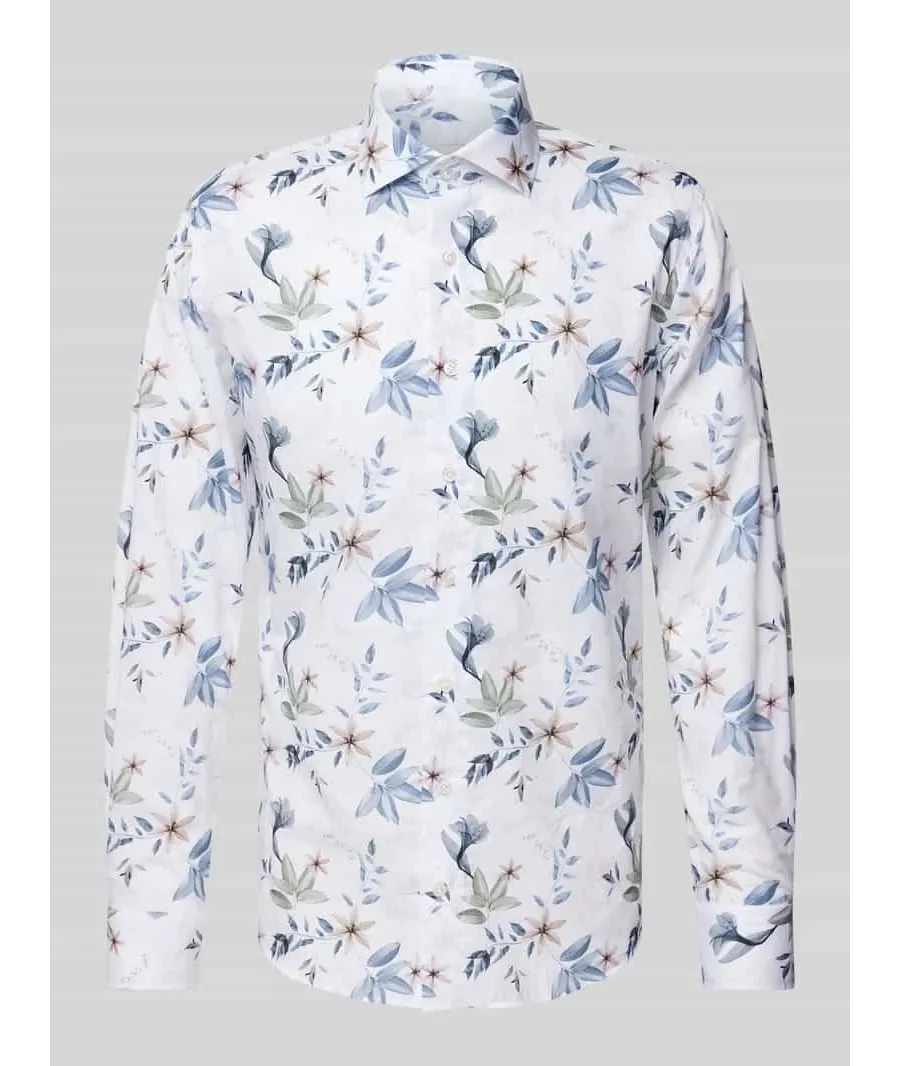 obrazek 1 Koszula biznesowa o kroju slim fit z kołnierzykiem typu cutaway model ‘Cutaway’