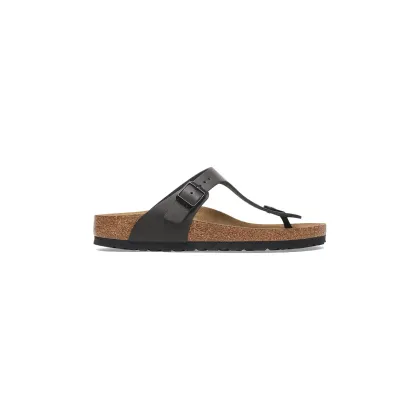 Zdjęcie Birkenstock japonki skórzane Gizeh NL kolor czarny 1029613