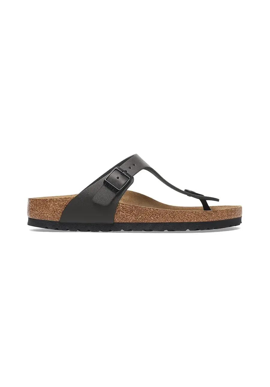 obrazek 1 Birkenstock japonki skórzane Gizeh NL kolor czarny 1029613