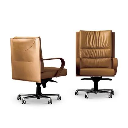 Zdjęcie Fantastyczny fotel skórzany Ginza do biura