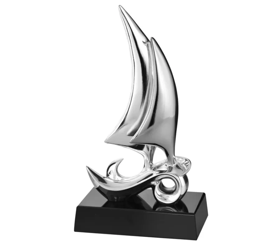 picture 1 Unusual statuette with a sailboat - Astra Argenti