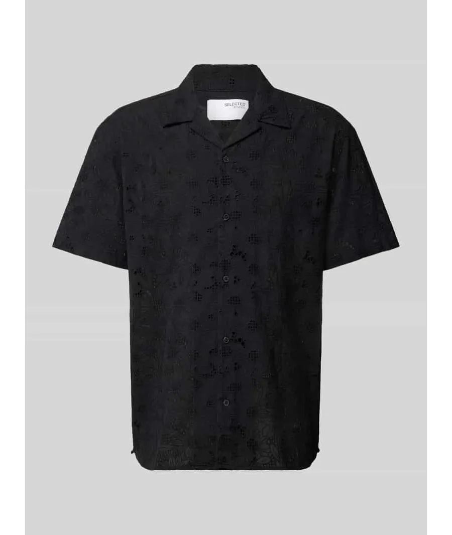 obrazek 1 Koszula casualowa z haftem angielskim model ‘JAX’